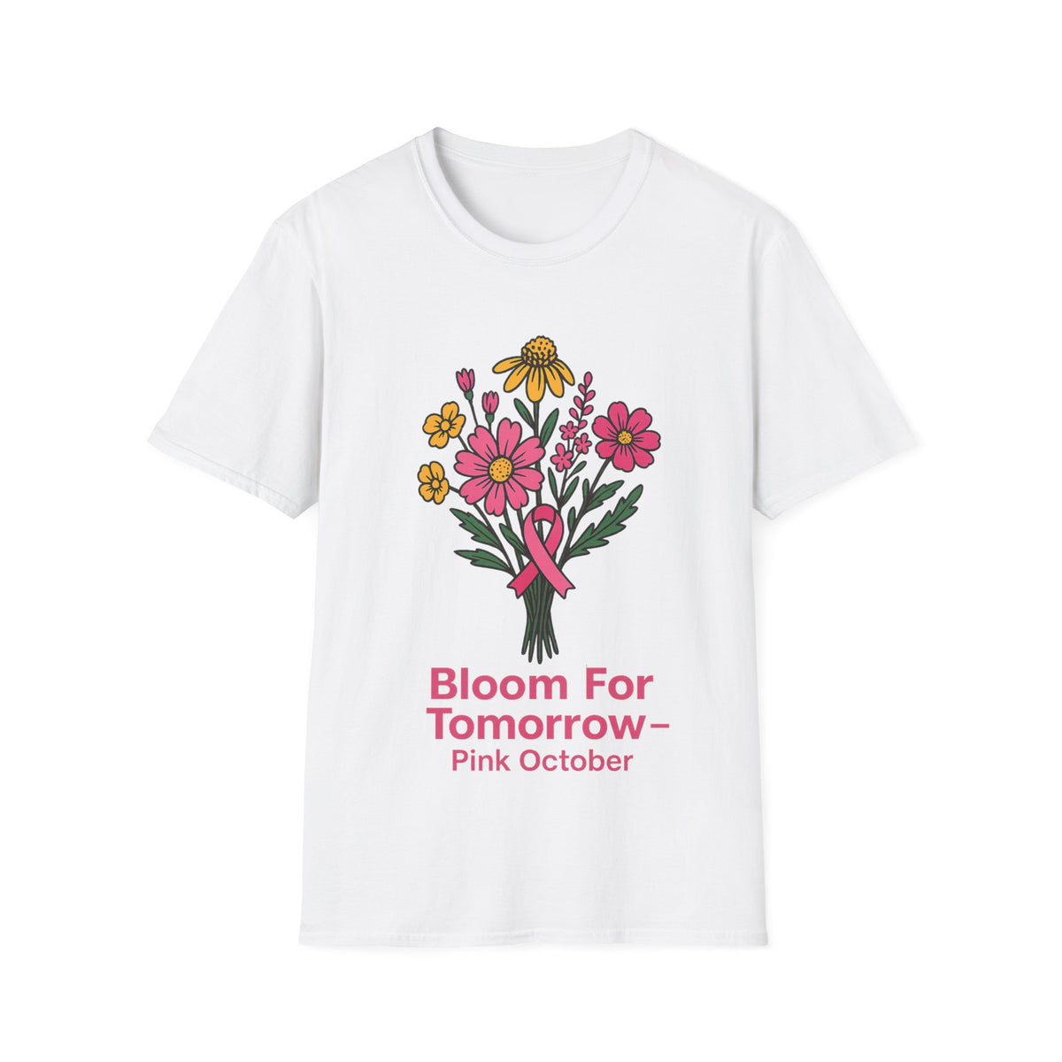 Bloom For Tomorrow Pink October Wildflower T-Shirt, Breast Cancer Awareness Tee - Trending Now - September 2026