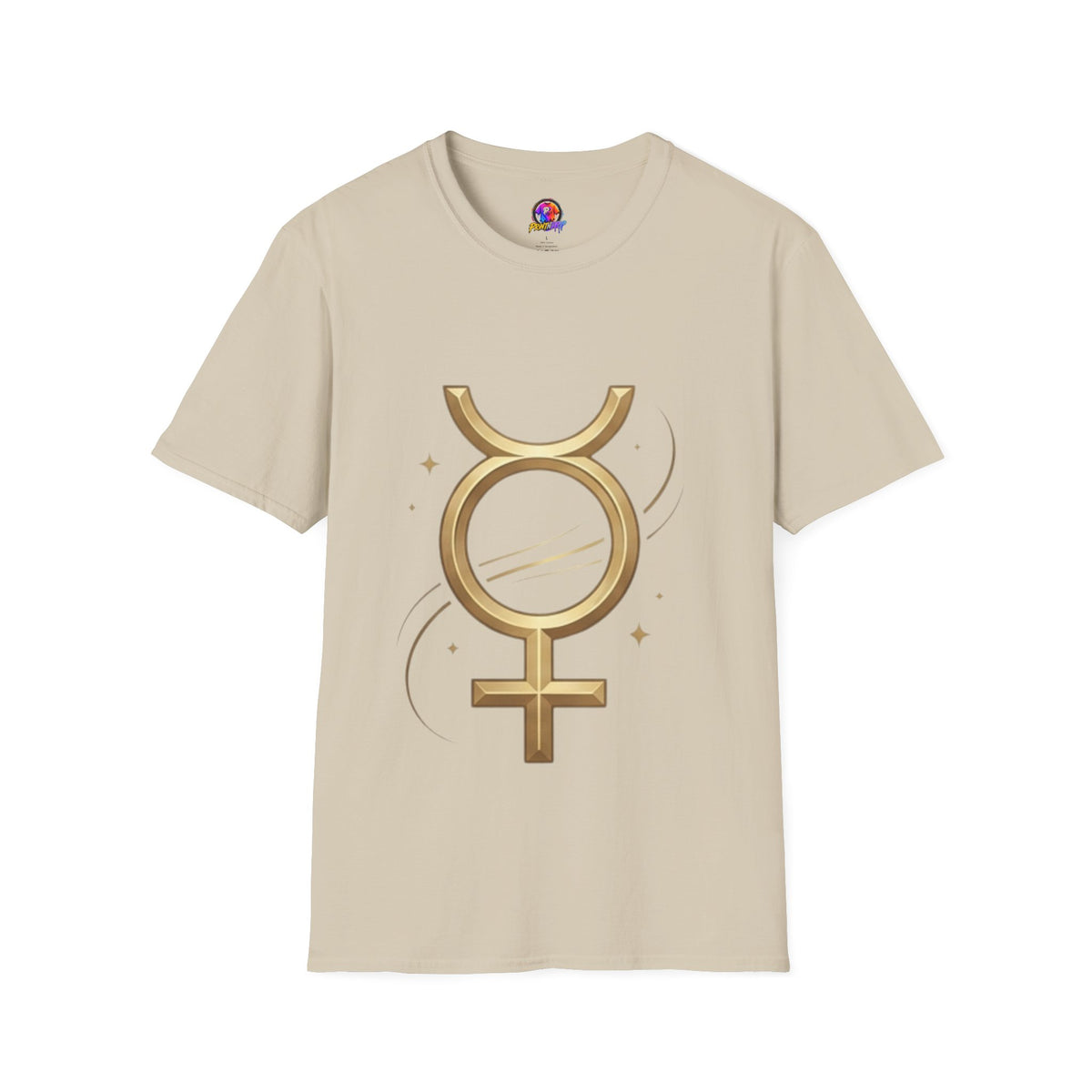Virgo Zodiac  Mercury Astrology T-Shirt — Gold  Symbol Zodiac Tee