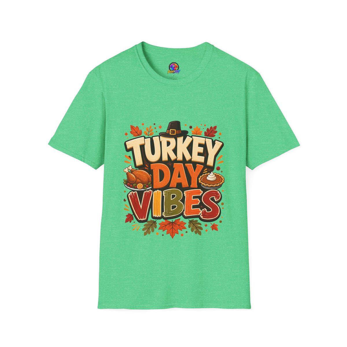 Thanksgiving T-Shirt Turkey Day Vibes T-Shirt