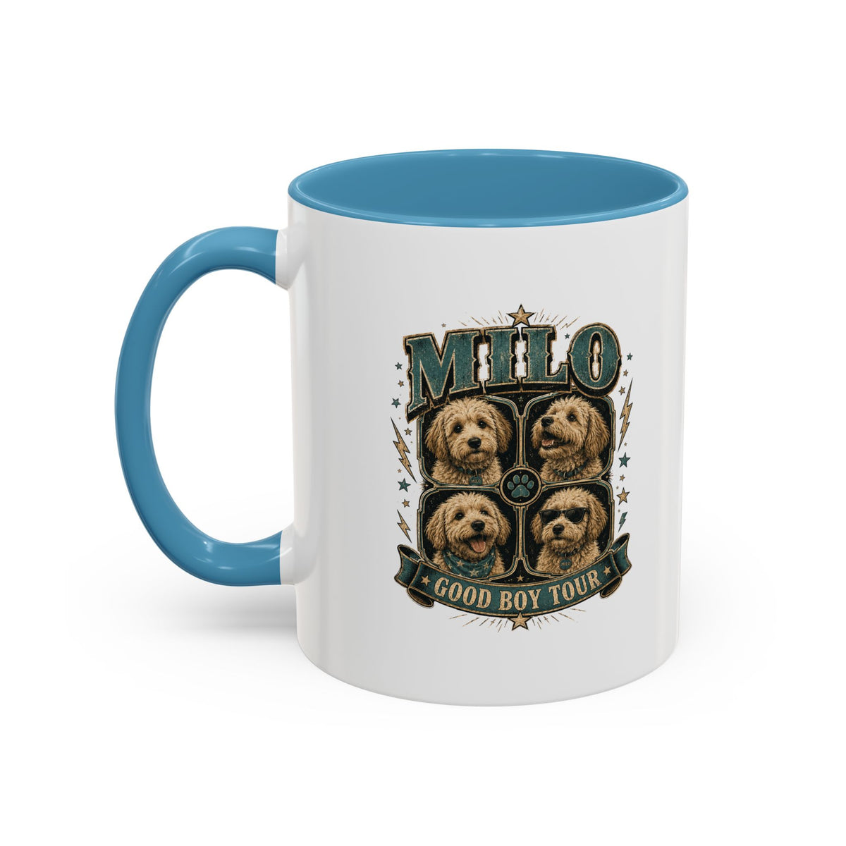 Milo Bailey Dog Dad Mom Milo 'Good Boy Tour' Accent Coffee Mug – Dog Lover