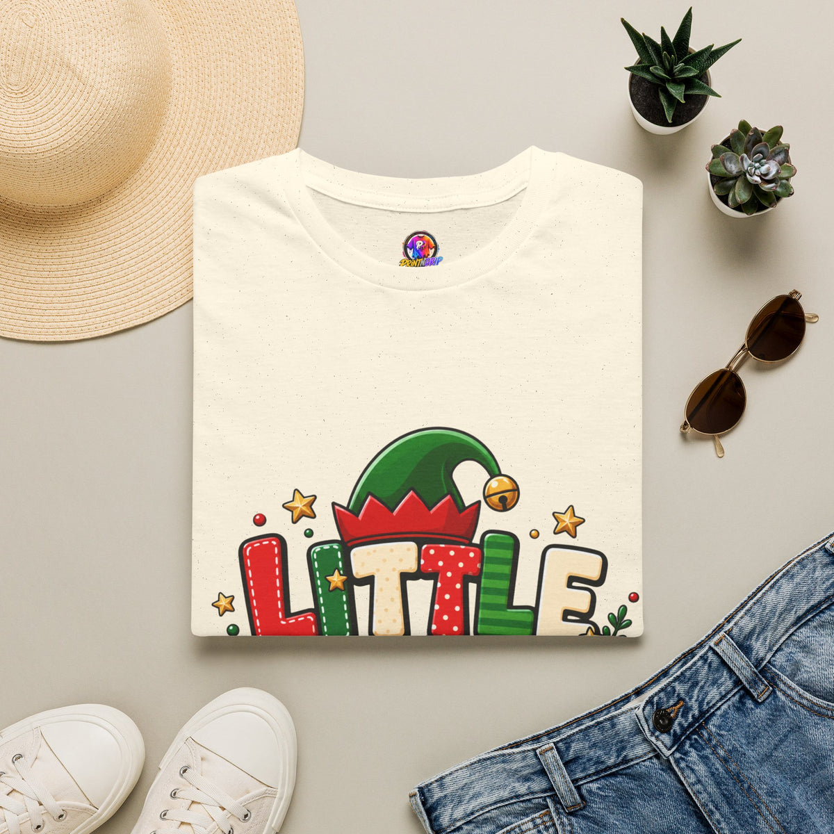 Little Elf Christmas T-Shirt — Cute Holiday Kids/Family Elf Tee