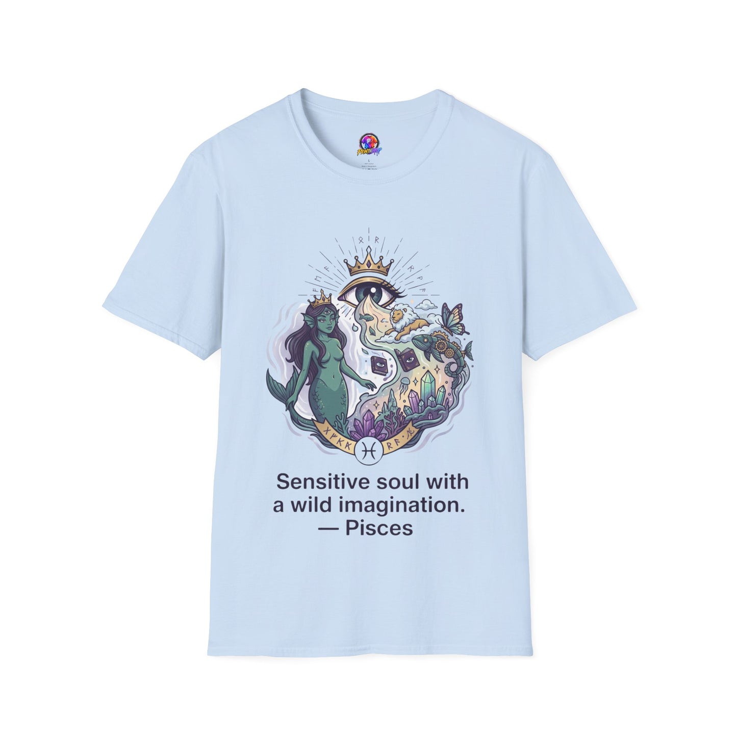 Mystical Mermaid Eye T-Shirt — 'Sensitive soul with a wild imagination' Graphic Tee