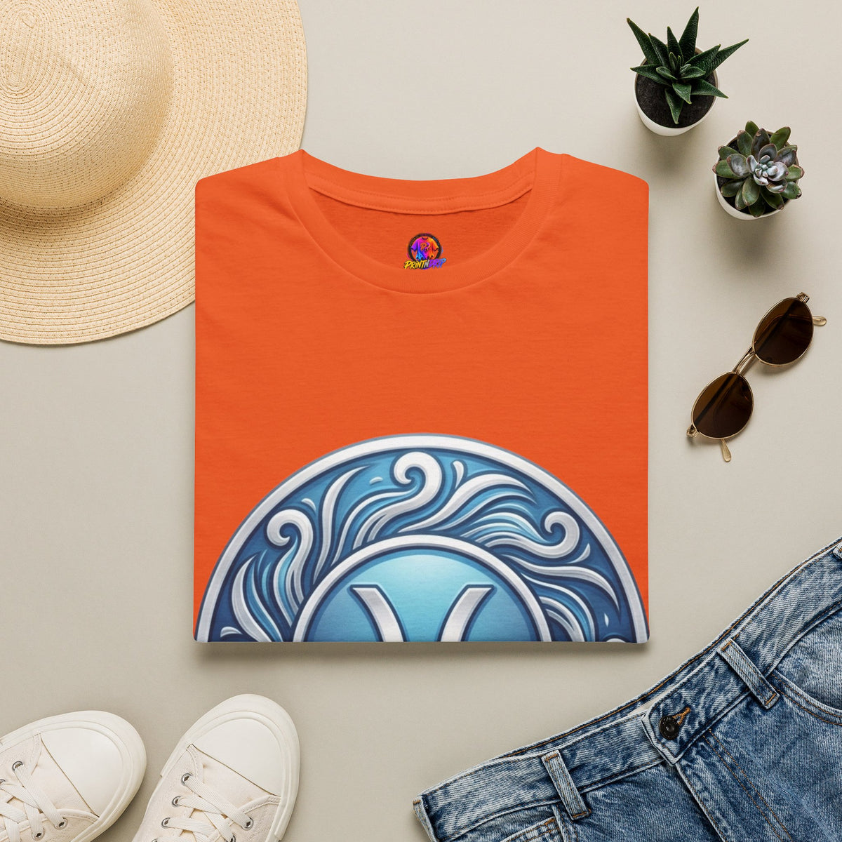 Pisces Zodiac T-Shirt – Blue Water Sign Astrology Tee
