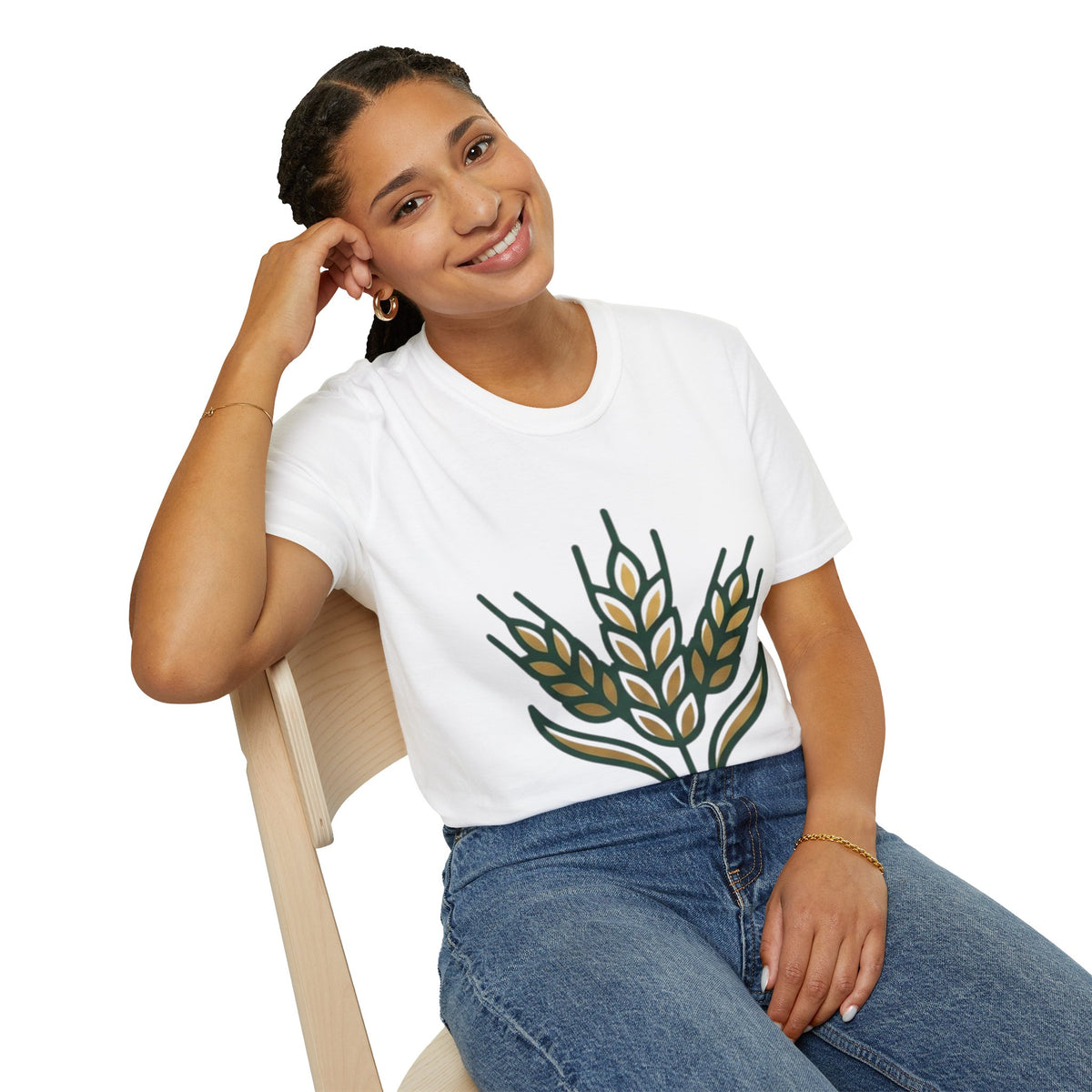 Virgo Zodiac Wheat Graphic T-Shirt