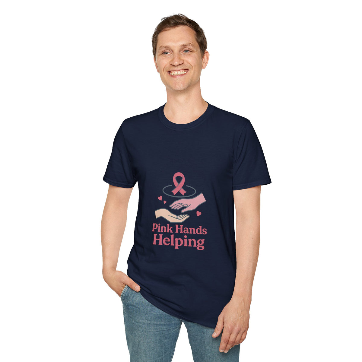 Breast Cancer Support T-Shirt — Pink Hands Helping Tee - Trending Now - October 2026