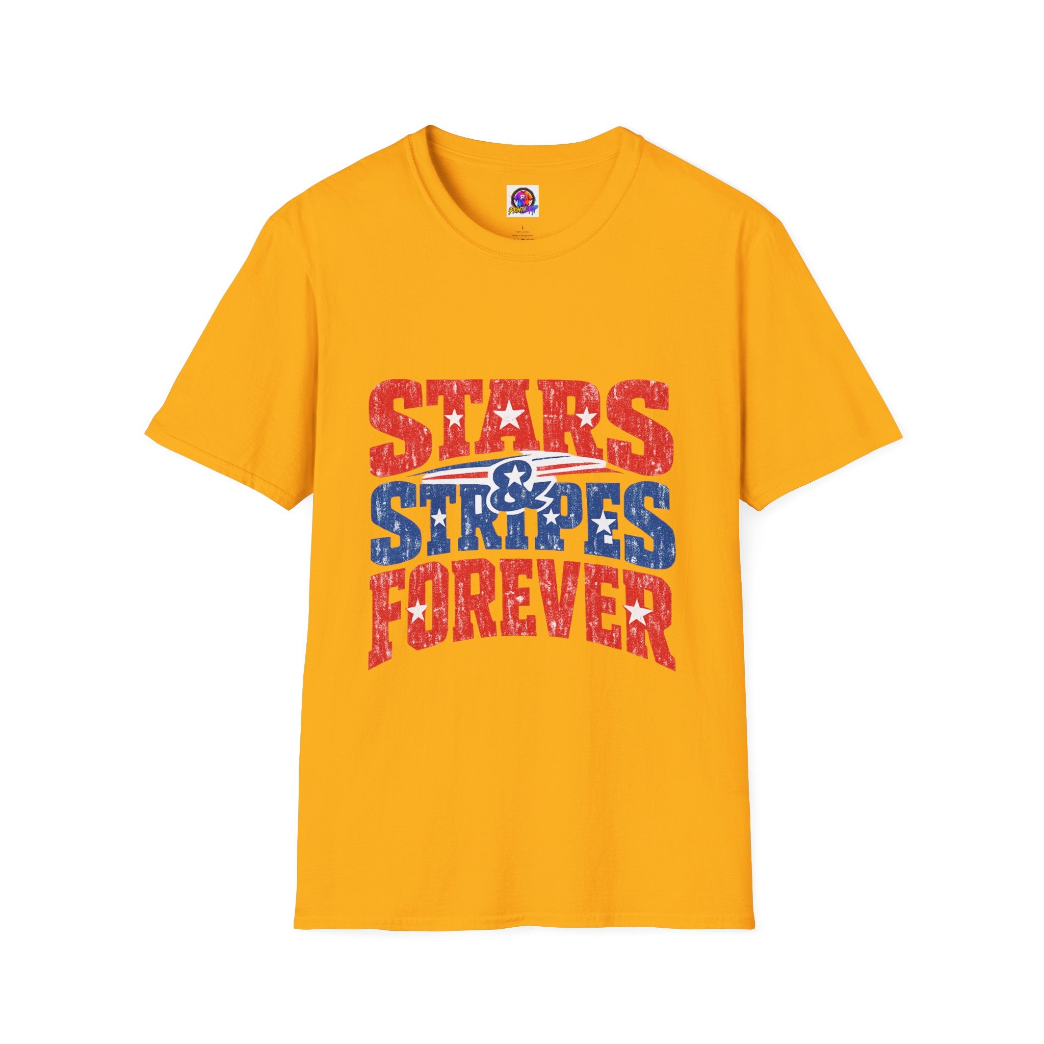 USA Stars & Stripes Forever T-Shirt — Patriotic Red White Blue Graphic Tee