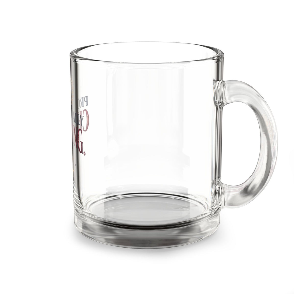 Libra 'Professionally Charming' 10oz Glass Mug — Zodiac Coffee Cup