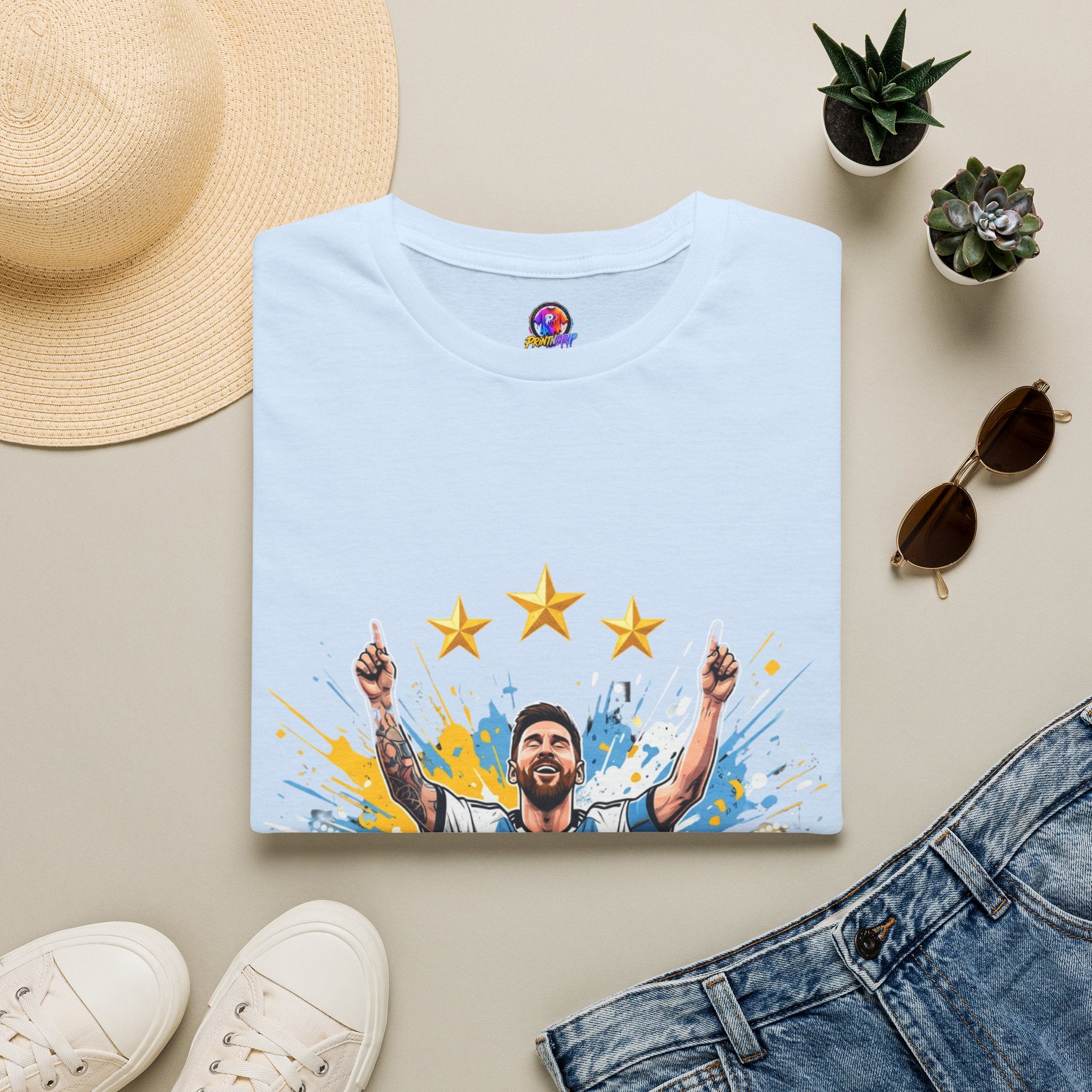Argentina Messi  Soccer T‑Shirt — Argentina Messi 10 Fan Tee