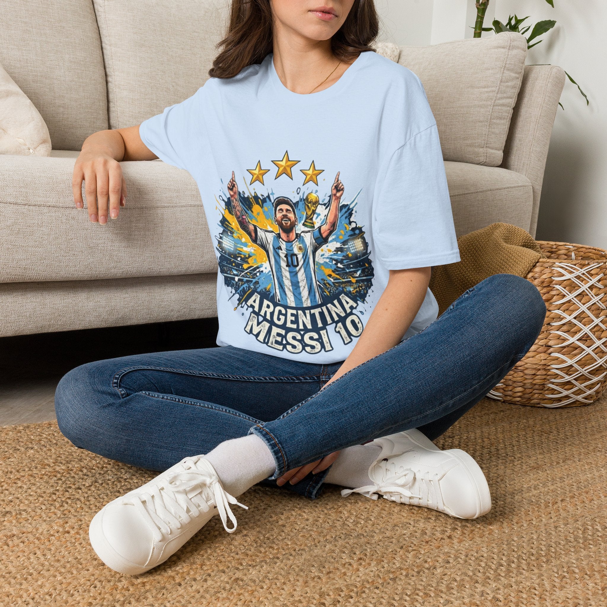 Argentina Messi Soccer T‑Shirt — World Cup Champion Fan Tee