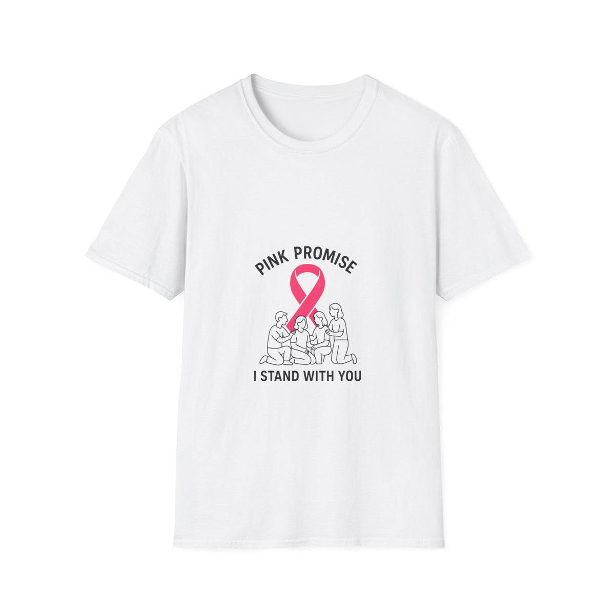 Breast Cancer Support T-Shirt - "Pink Promise I Stand With You" Awareness Tee - Trending Now - October 2026