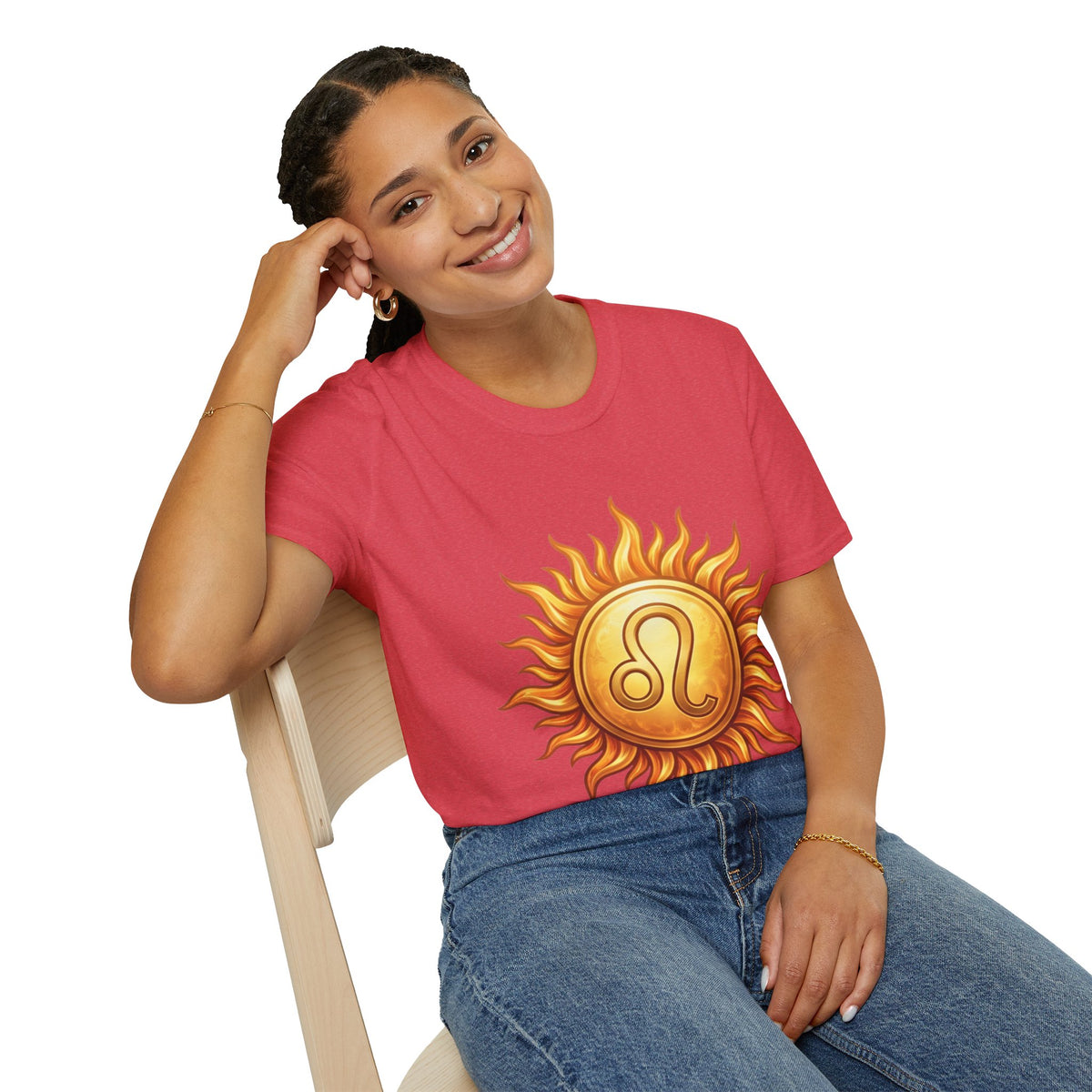 Leo Sun T‑Shirt — Zodiac Sunburst Graphic Tee