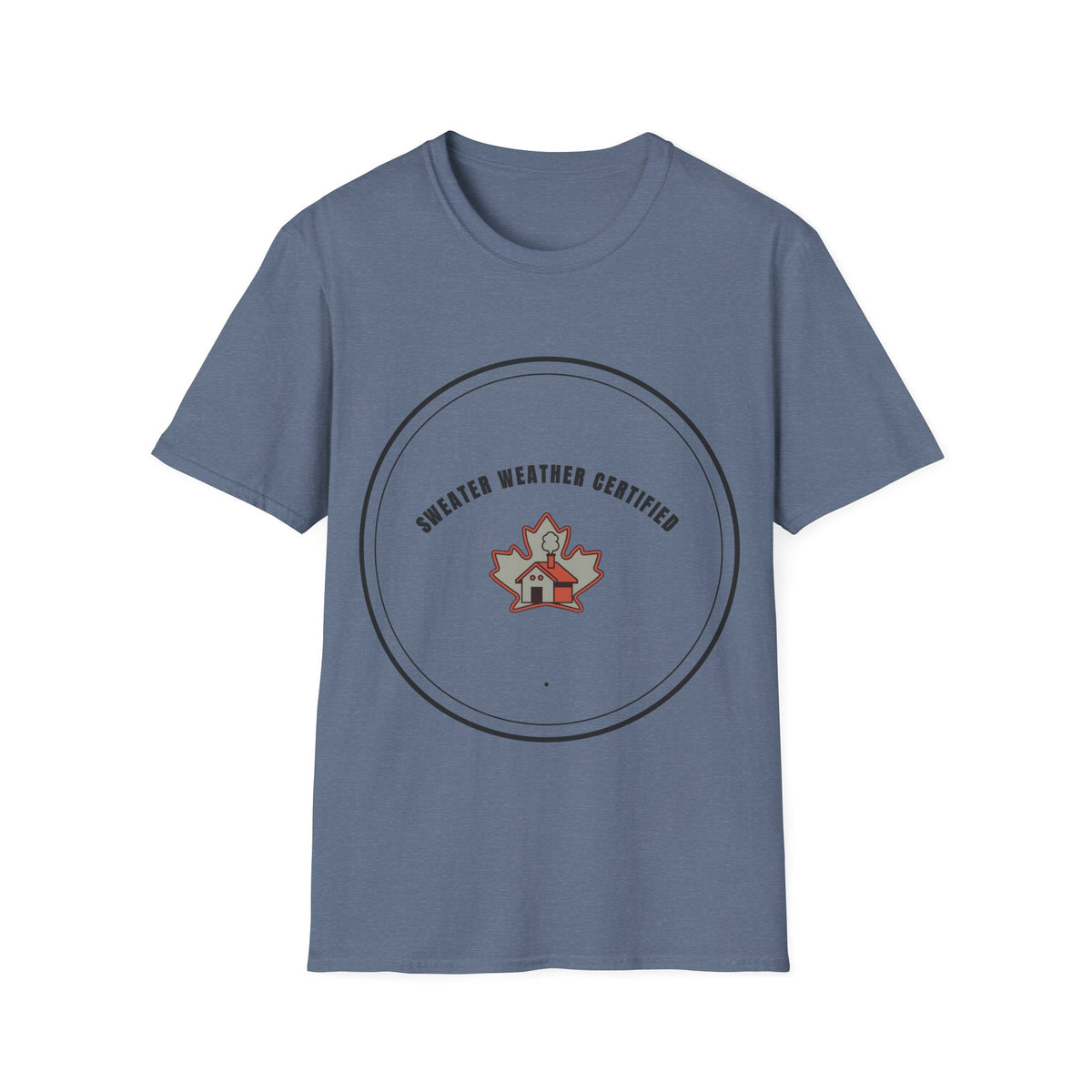 Sweater Weather Certified T-Shirt — Cozy Fall Maple Badge Tee - Trending Now - September 2026