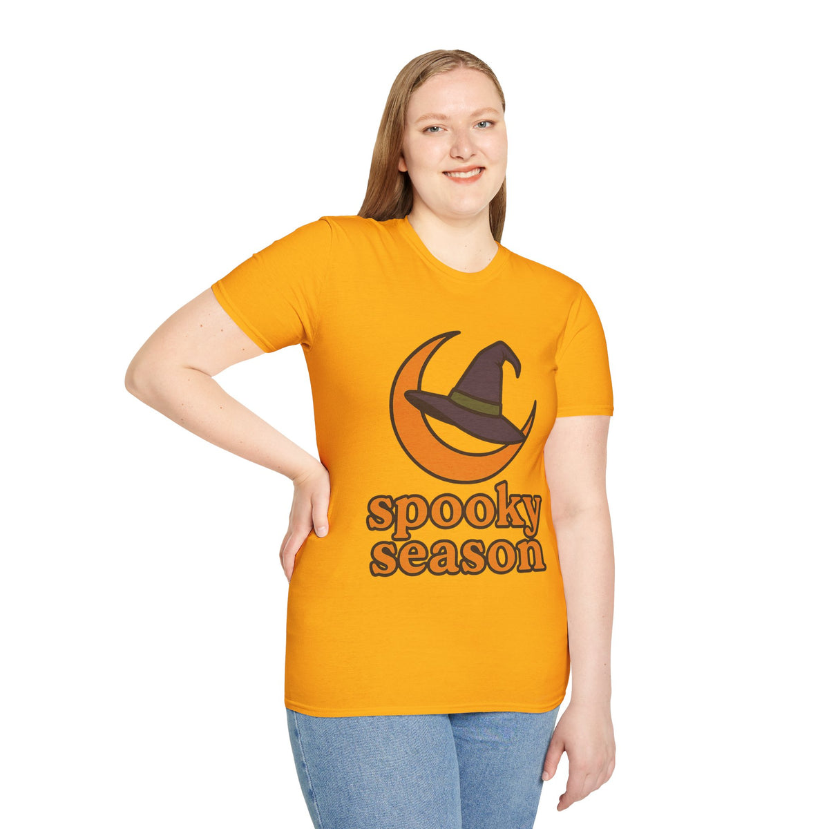 Spooky Season T-Shirt — Witch Hat & Moon Halloween Tee - Trending Now - August 2026