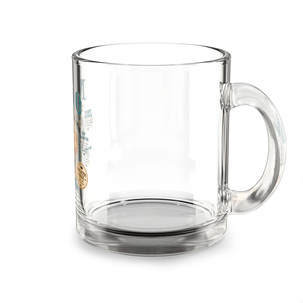 Milo 'The Good Boy Issue' 10oz Glass Mug — Cute Doodle Dog Coffee Cup