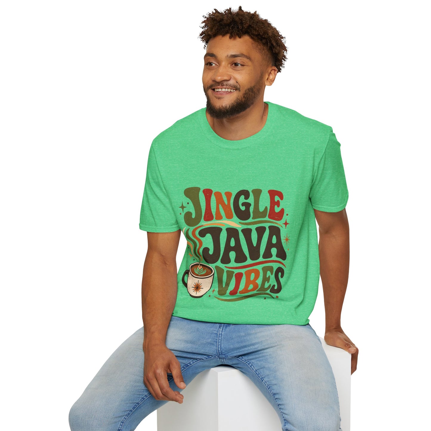 Retro "Jingle Java Vibes" T-Shirt