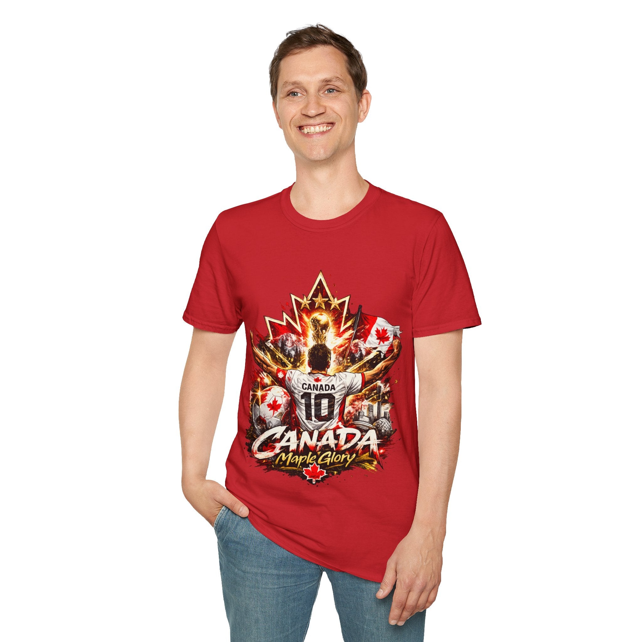 Canada Maple Glory T‑Shirt — Vintage Canadian Maple Leaf Graphic Tee