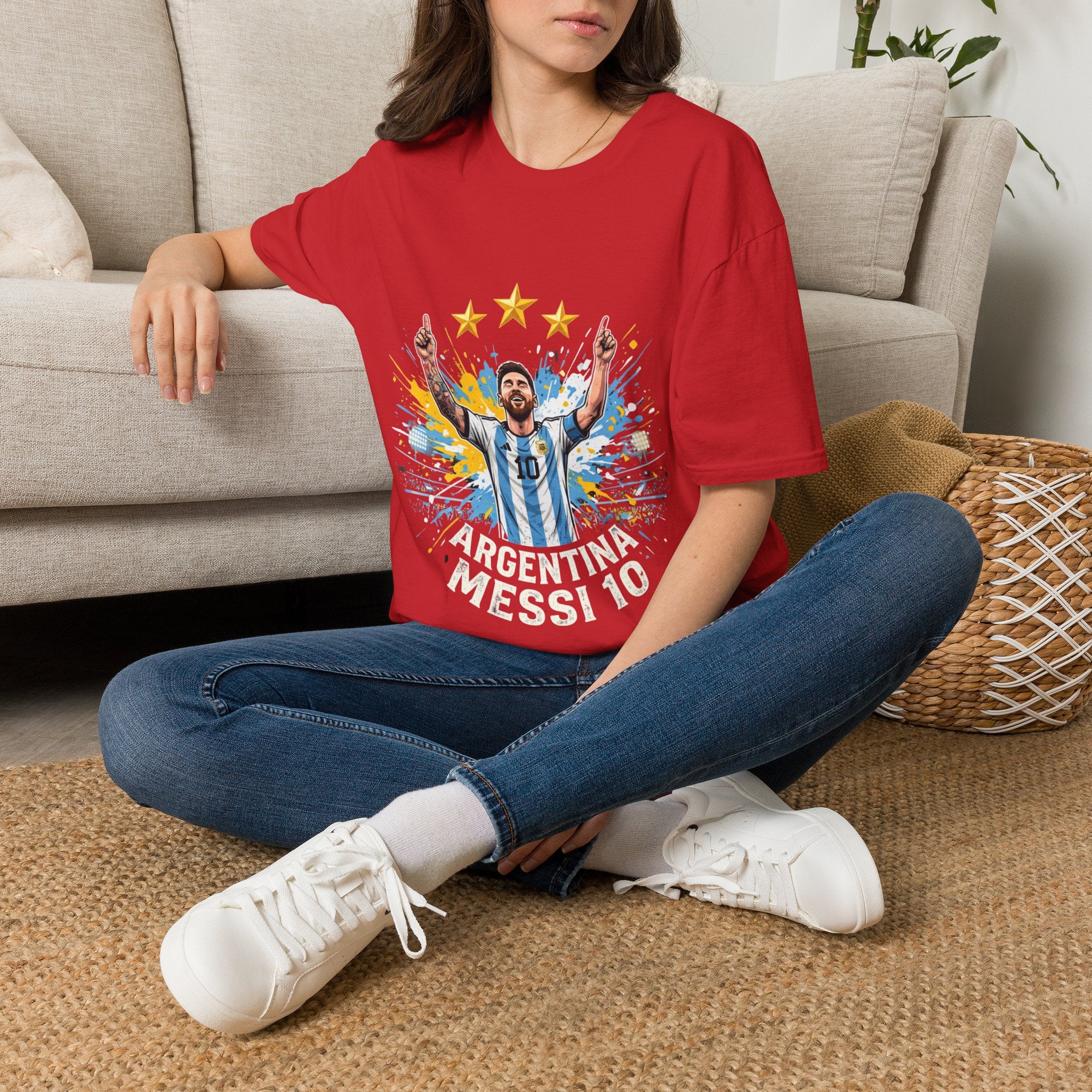 Argentina Messi  Soccer T‑Shirt — Argentina Messi 10 Fan Tee