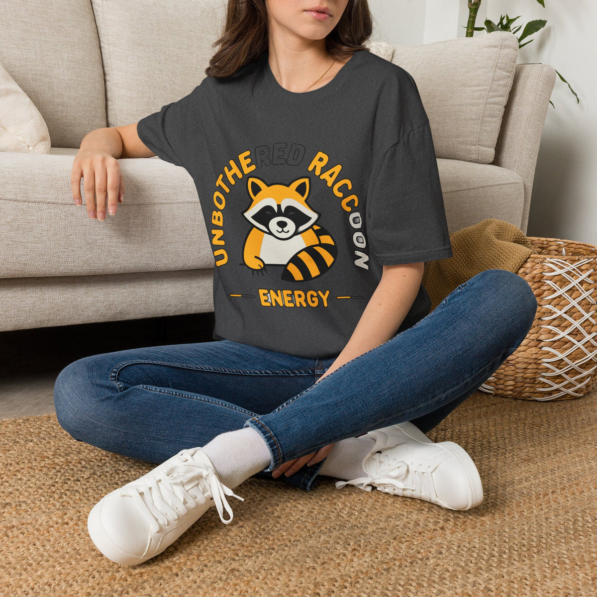 Unbothered Raccoon T-Shirt — Cute Relaxed Graphic Tee ("Unbothered Raccoon Energy") - Trending Now - August 2026