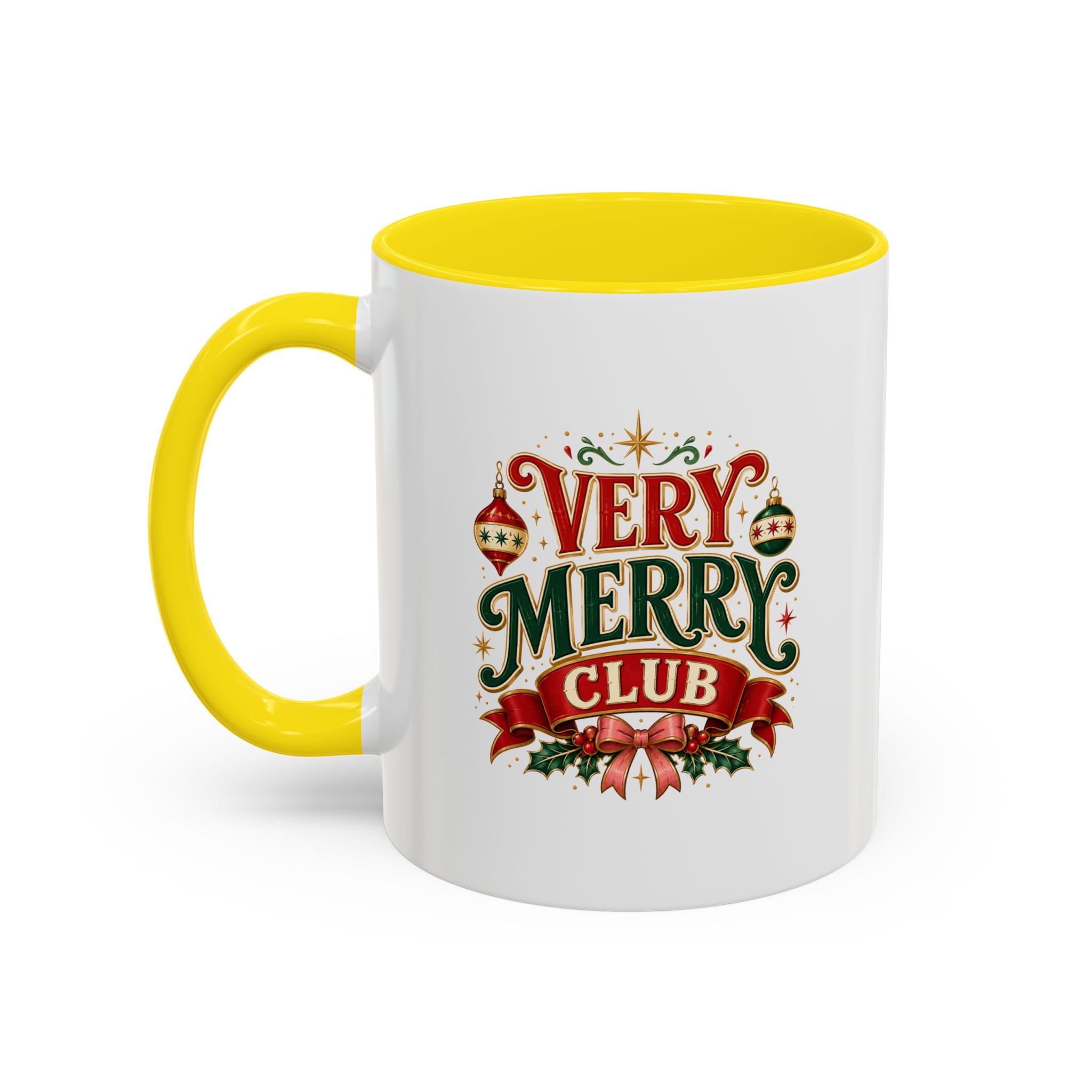 Very Merry Club Coffee Mug — Christmas Holiday Accent Mug