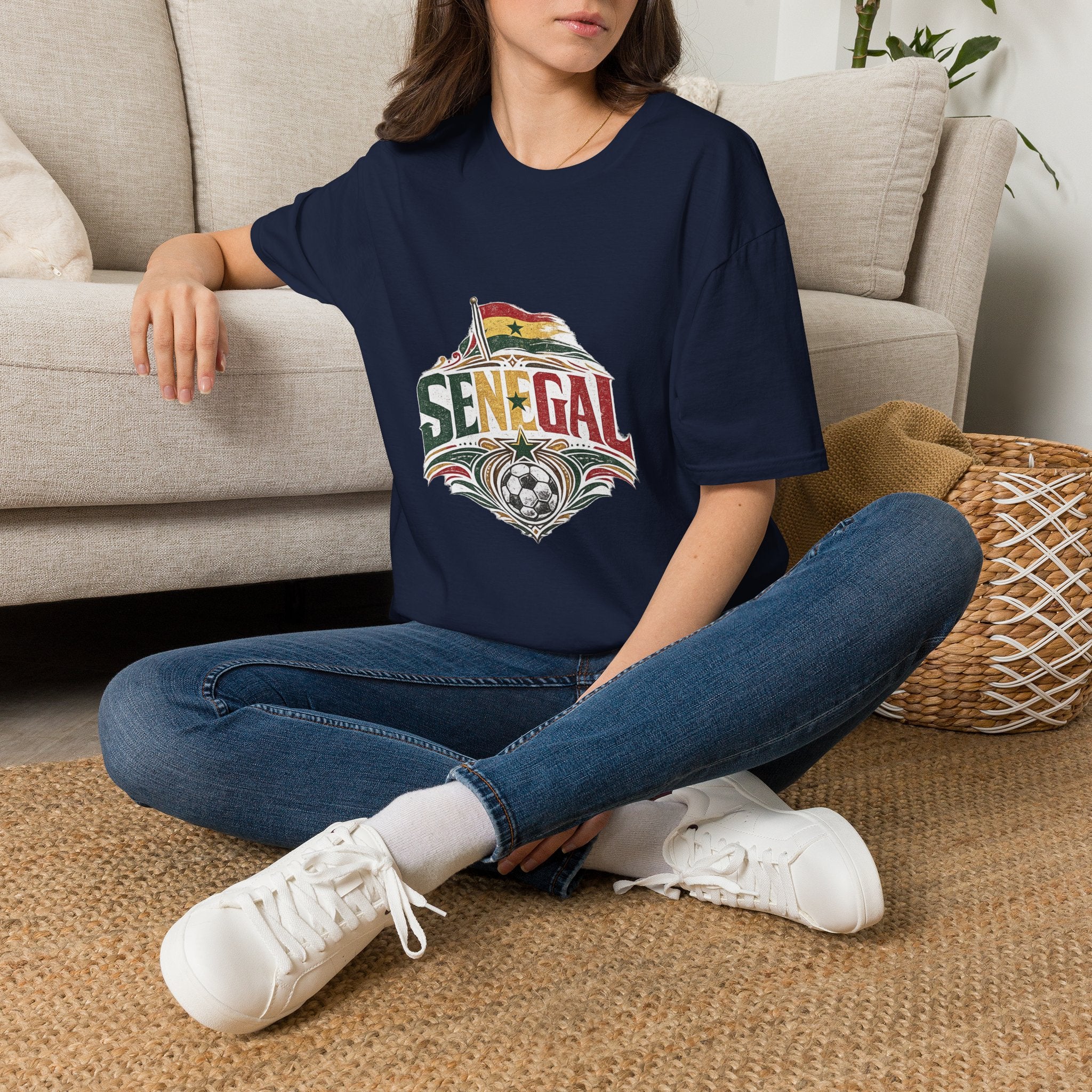 Senegal Flag Graphic T-Shirt — Vintage Senegal Pride Tee