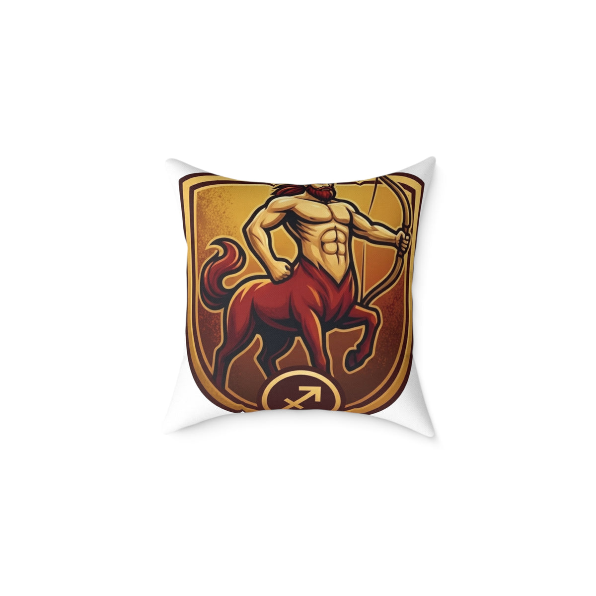 Sagittarius Zodiac Archer Arrow  Square Poly Canvas Pillow
