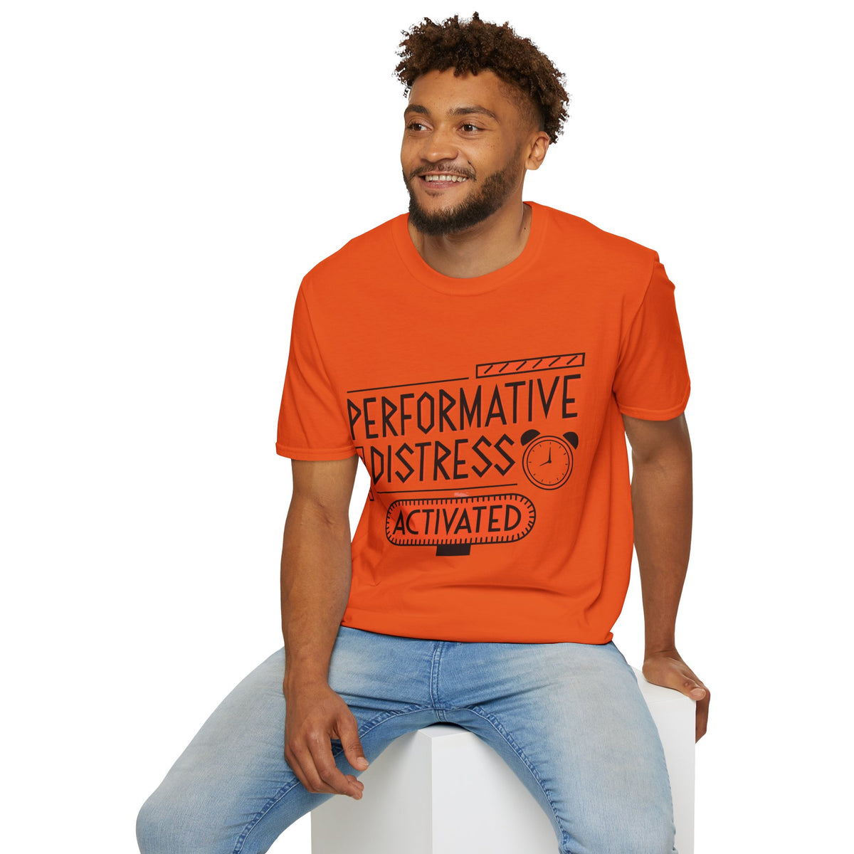 Performative Distress Activated T-Shirt - Trending Now - August 2026