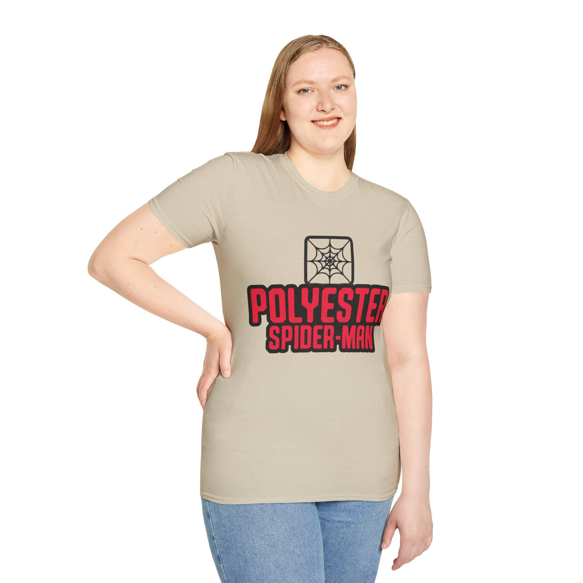 Spider-Man Polyester Graphic Tee — Bold Retro Logo Spiderweb T-Shirt - Trending Now - August 2026