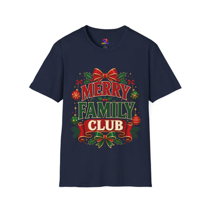 Merry Family Club Christmas T-Shirt