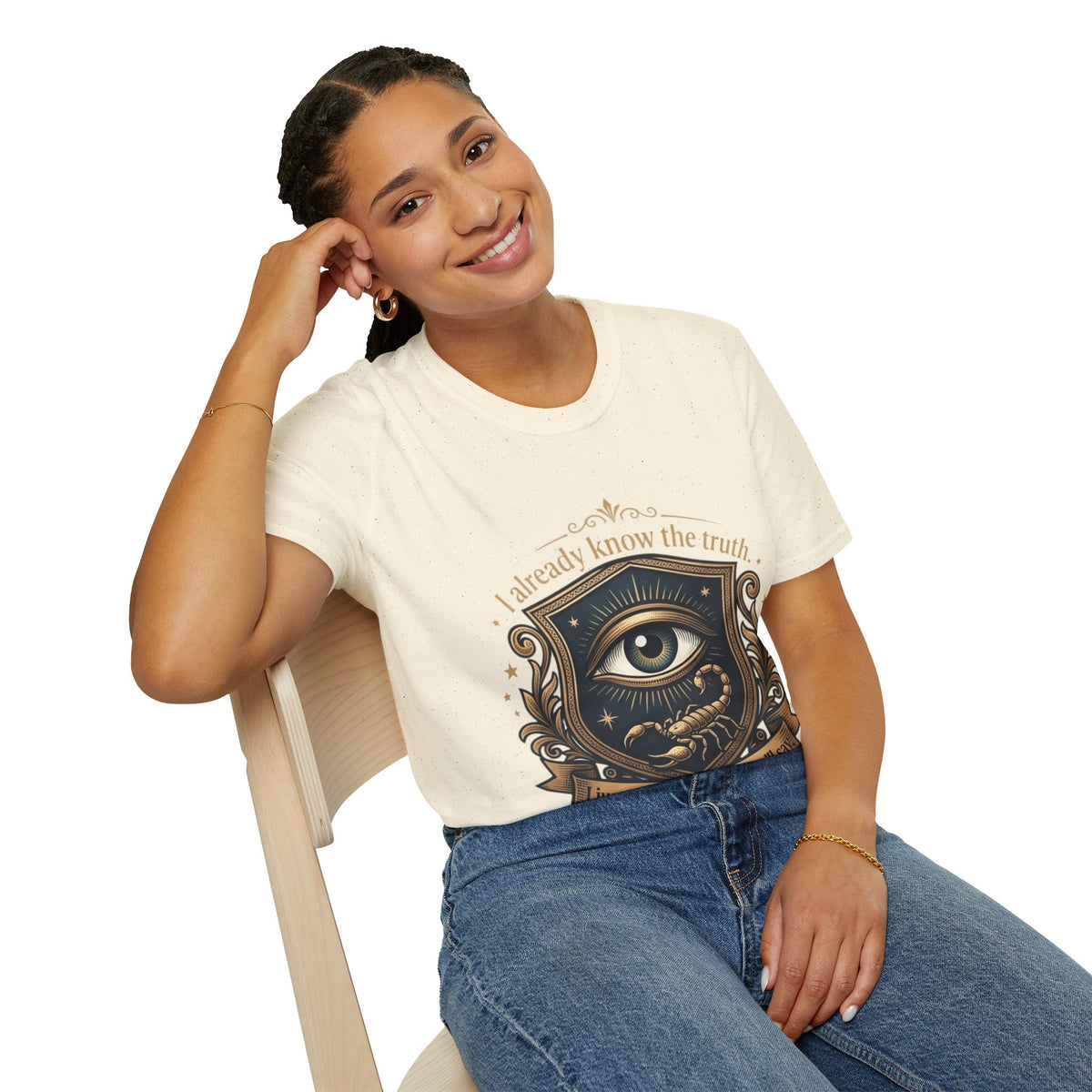 I Already Know the Truth Scorpio T-Shirt — Mystical Third Eye Zodiac Tee
