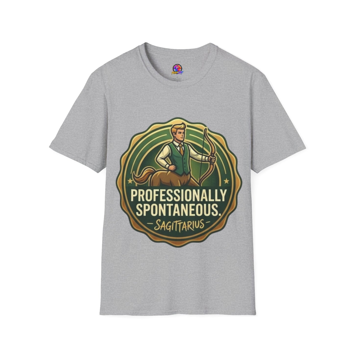 Sagittarius Archer T‑Shirt — "Professionally Spontaneous" Zodiac Tee
