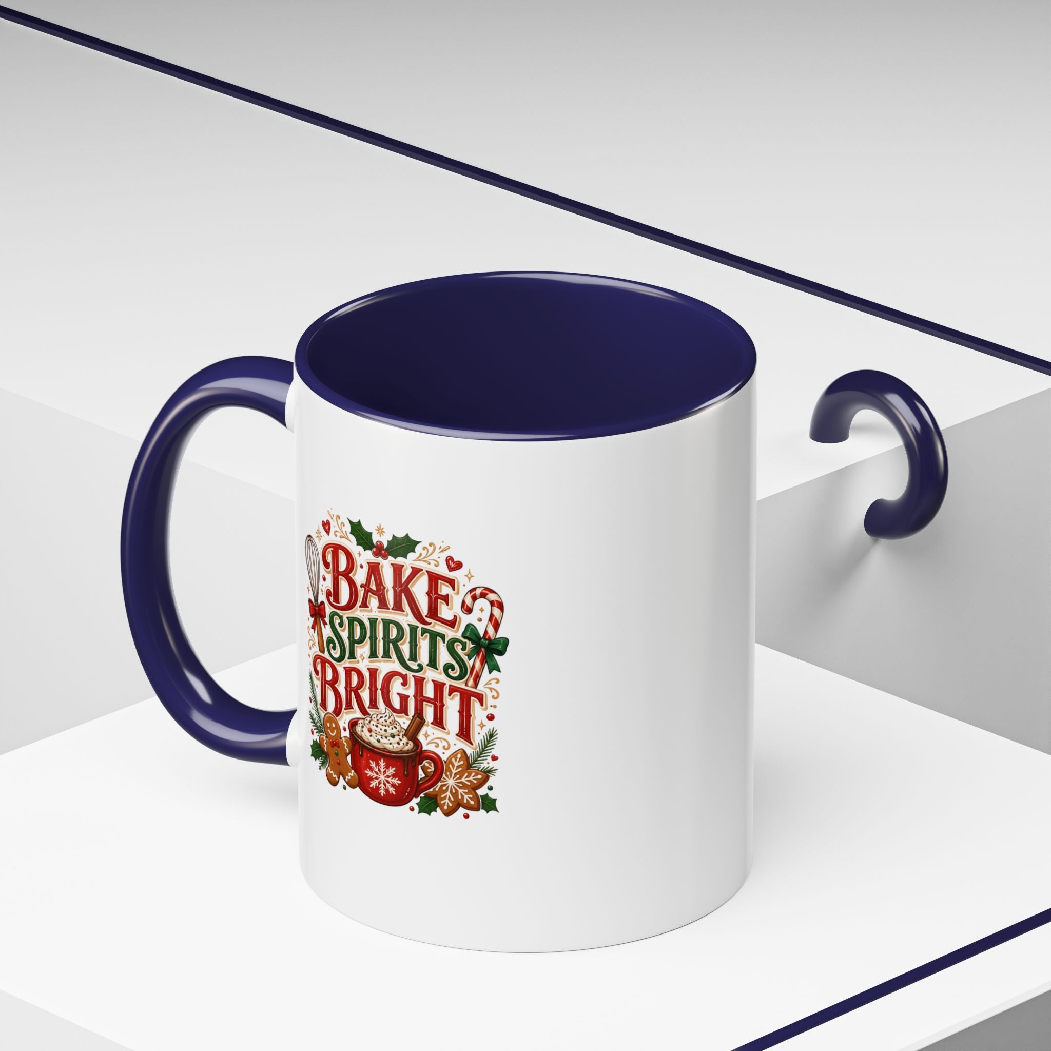 Bake Spirits Bright Coffee Mug — Christmas Baking Holiday Mug