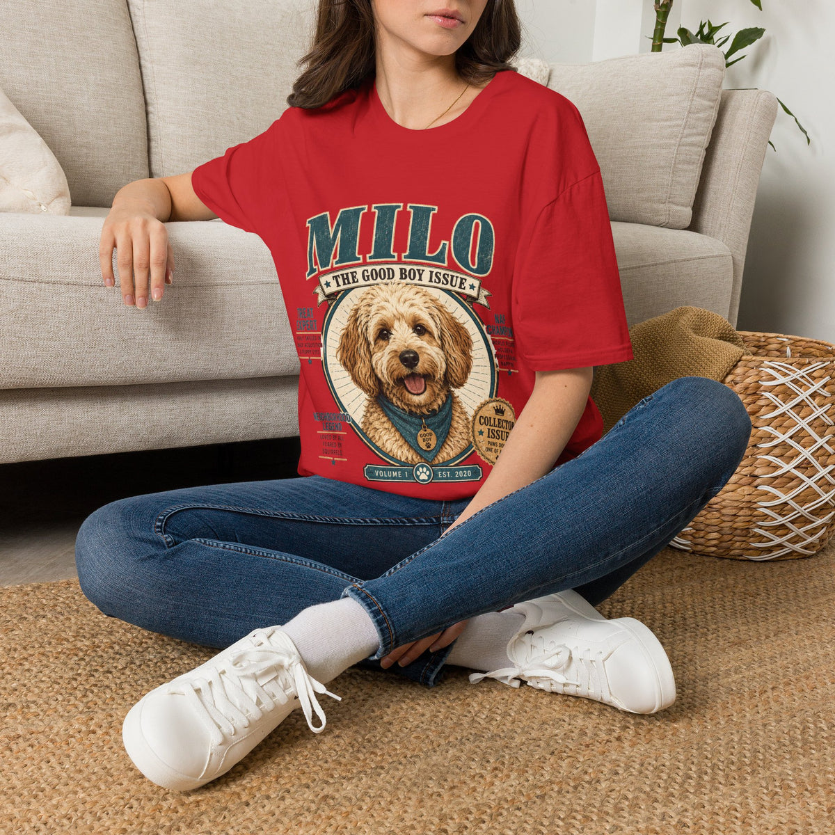 Milo 'The Good Boy Issue' T-Shirt — Cute Dog Portrait Tee