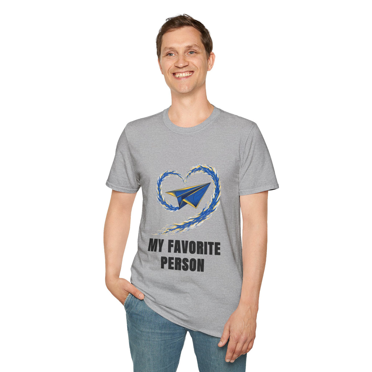 Paper Plane Heart T-Shirt — “My Favorite Person” Graphic Tee - Trending Now - August 2026