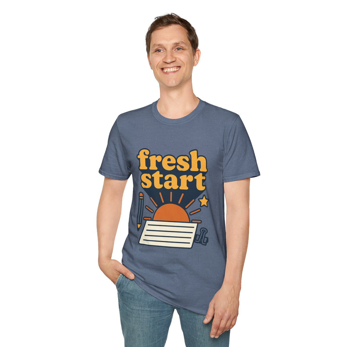 Fresh Start T-Shirt – Retro Sunrise Graphic  - Trending Now - August 2026