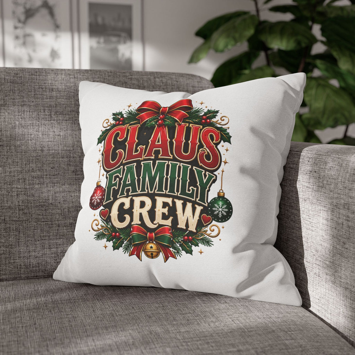 Christmas Claus Family Crew Christmas Pillowcase