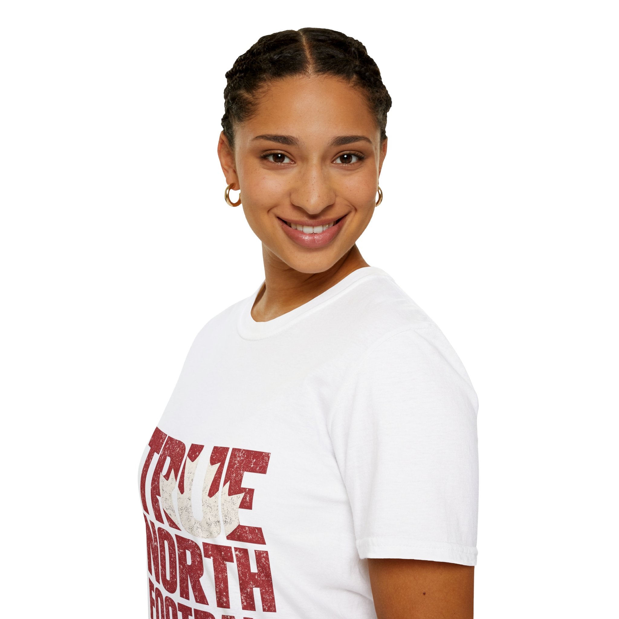 Canada True North Football T-Shirt — Vintage Canadian Leafs Sports Tee