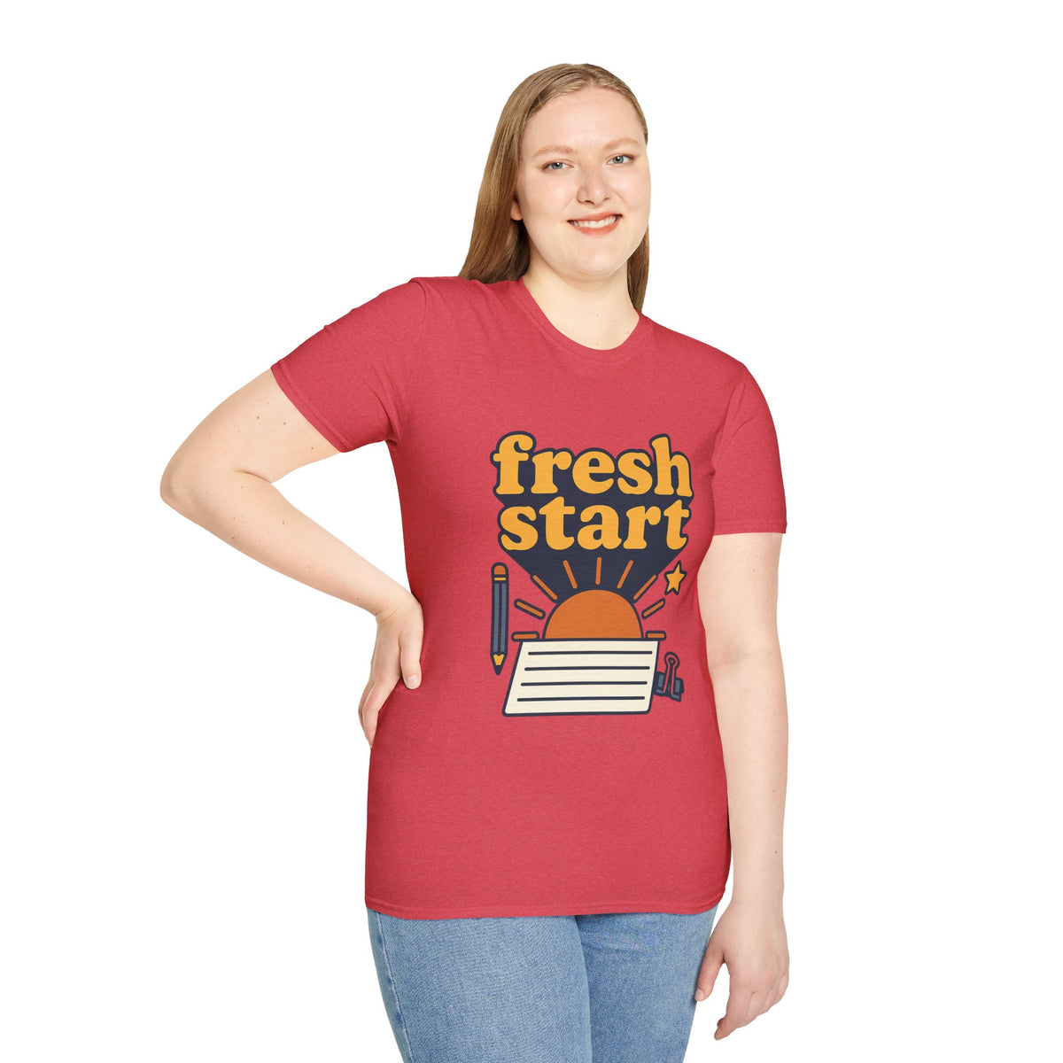 Fresh Start T-Shirt – Retro Sunrise Graphic  - Trending Now - August 2026