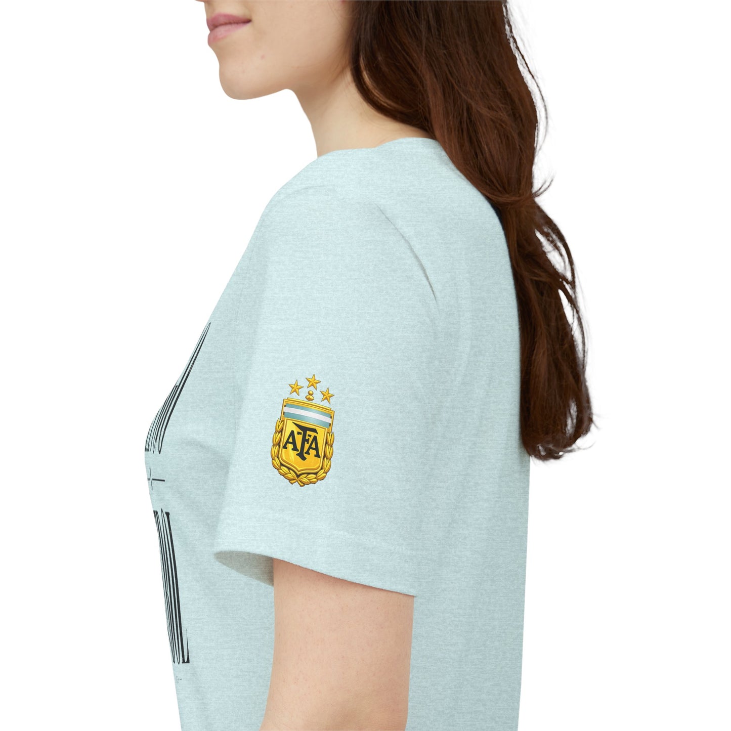 Argentina - Tango y Fútbol Graphic Tee - Bold Serif Soccer & Dance Shirt