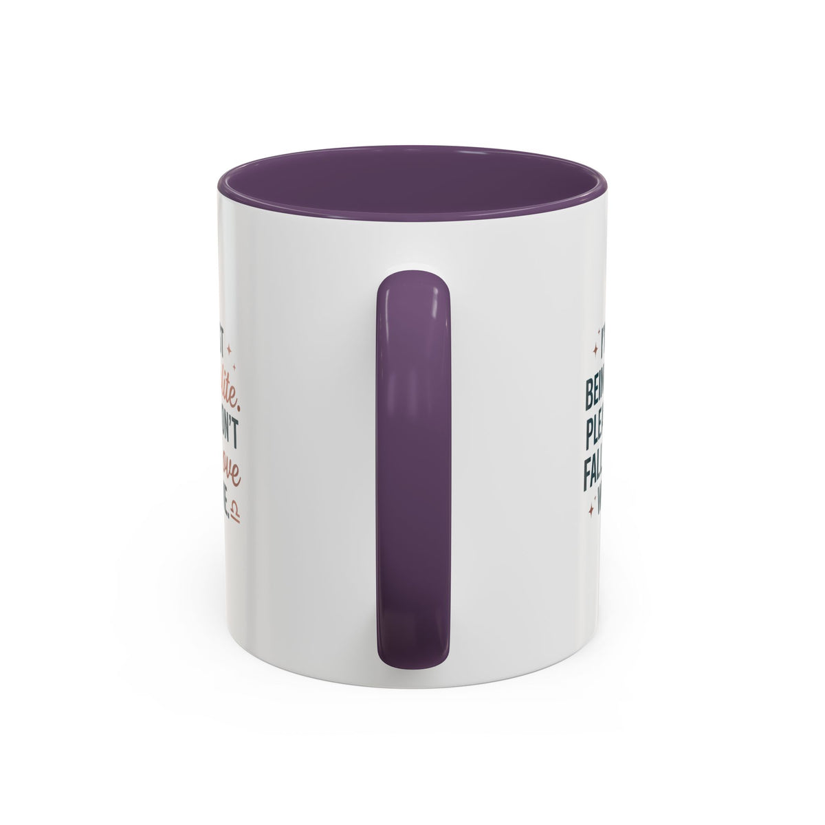 Libra Zodiac I'm Just Being Polite Coffee Mug — Funny Romantic Humor Accent Mug