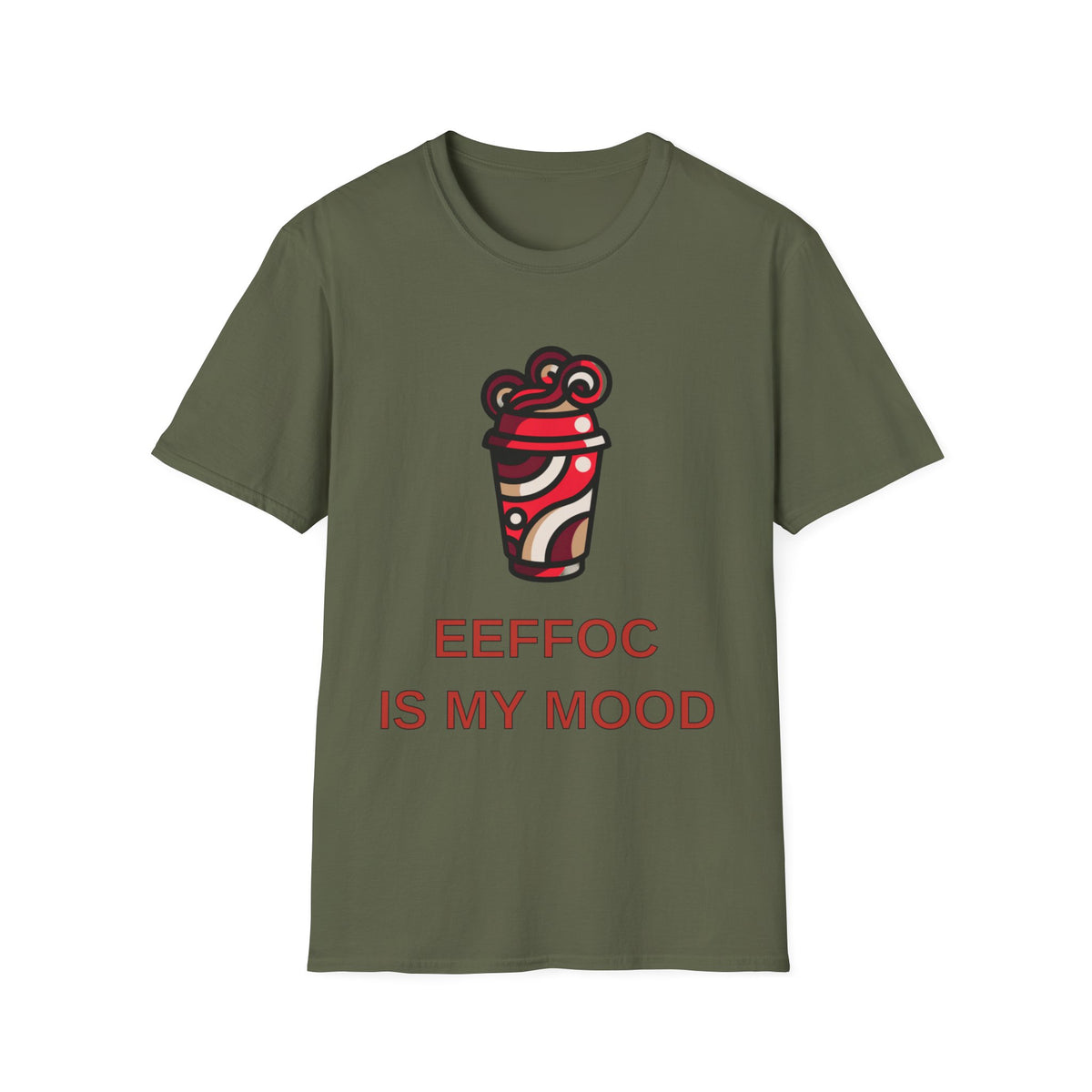 Coffee Mood T-Shirt — “EEFFOC IS MY MOOD” Graphic Tee - Trending Now - August 2026
