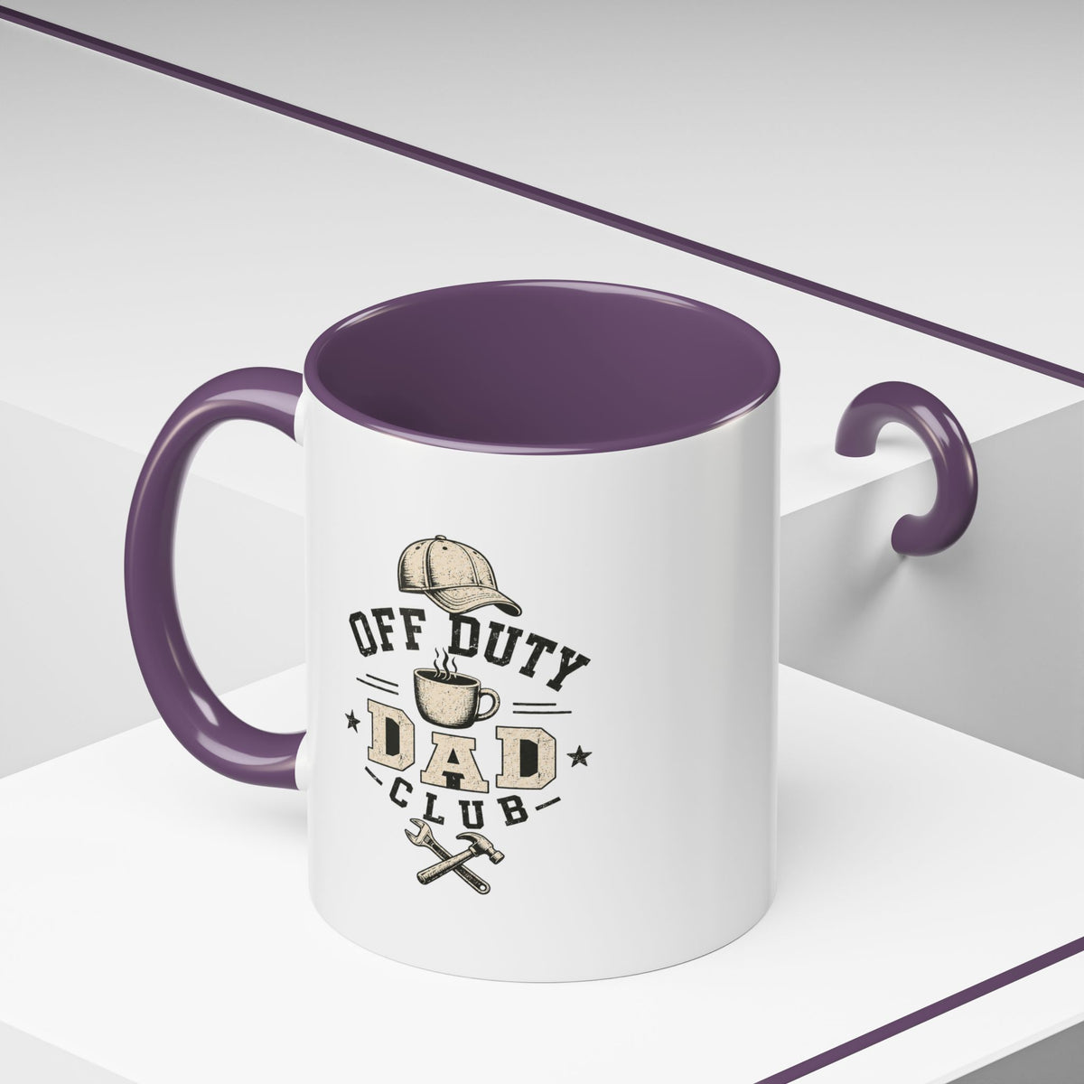 Milo Bailey Dog Dad Mom Off Duty Dad Club Coffee Mug — Funny Father’s Day Accent Mug
