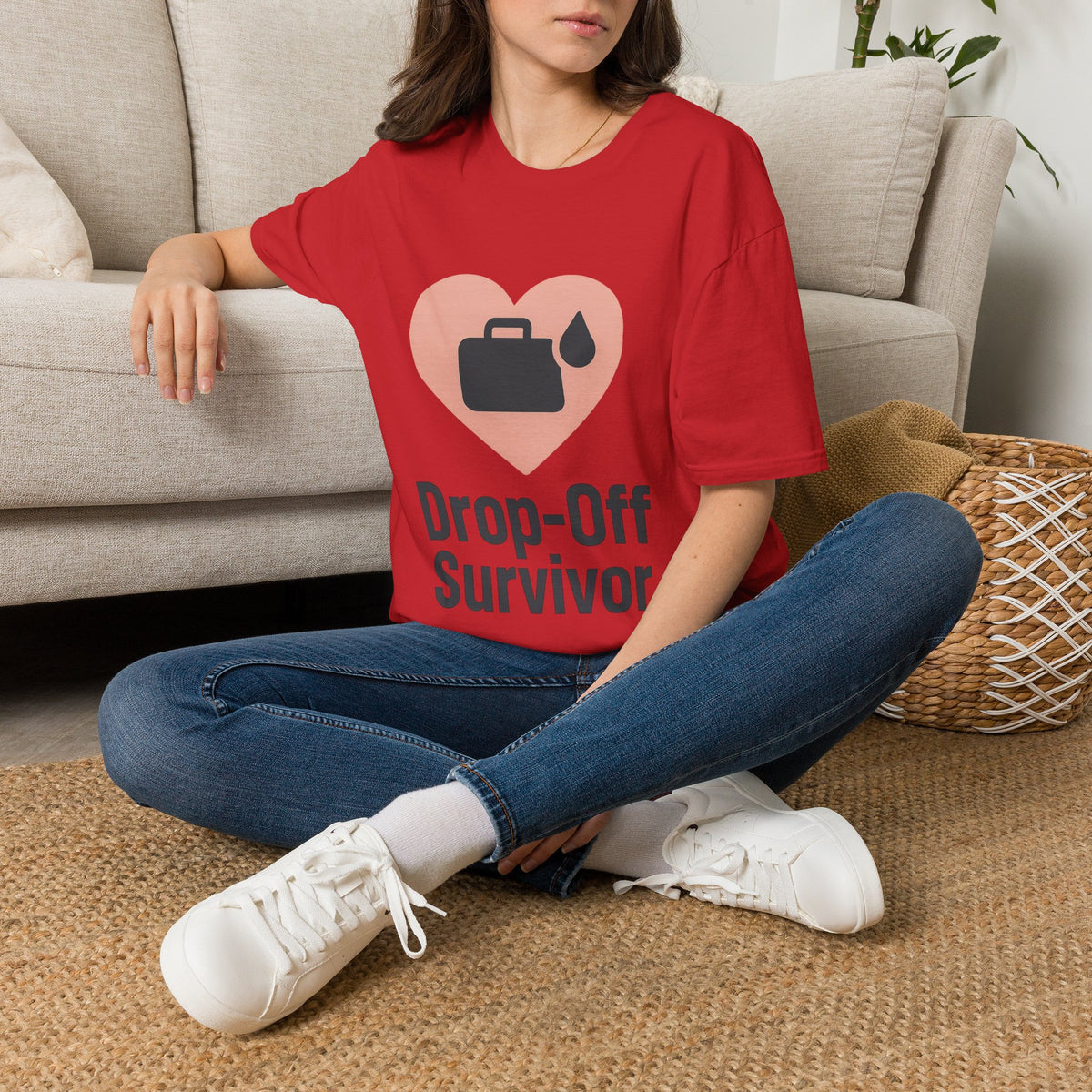 Drop-Off Survivor T-Shirt — Heart & Inkjet Printer Rescue Tee - Trending Now - August 2026