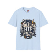 Holiday Shift Survivor T-Shirt — Nurse & Healthcare Worker Gift