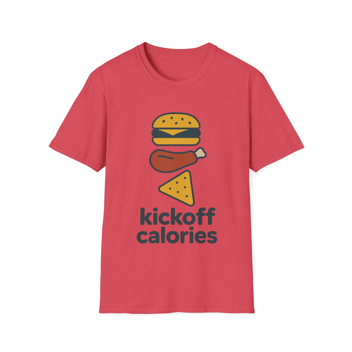 Funny 'Kick Off Calories' T-Shirt — Burger, Drumstick & Pizza Fitness Humor Tee - Trending Now - August 2026