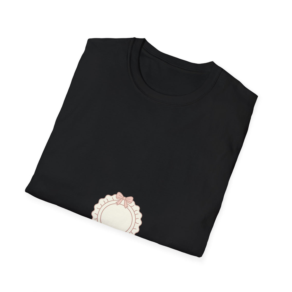 "Adorned" Cute Coquette Bow Emblem Graphic Tee - Vintage Pastel Aesthetic White T-Shirt - Trending Now - September 2026