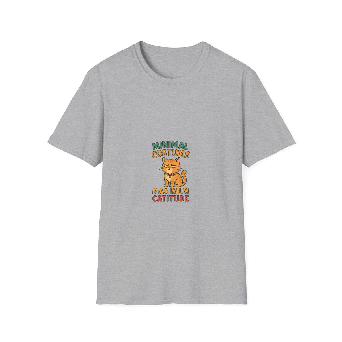 Minimal Costume Maximum Cattitude T-Shirt — Cute Halloween Cat Tee - Trending Now - October 2026