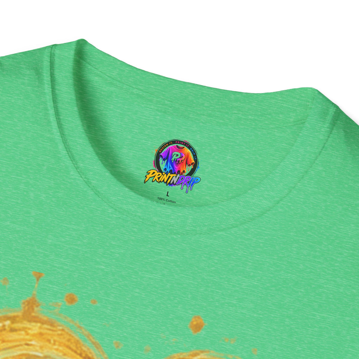 Childhood Cancer Awareness T-Shirt — "Fighter Today Brighter Tomorrow" Gold Ribbon