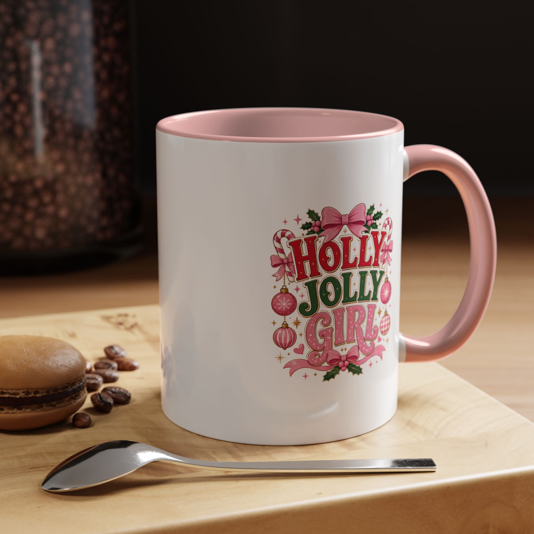 Accent Coffee Mug Holly Jolly Girl