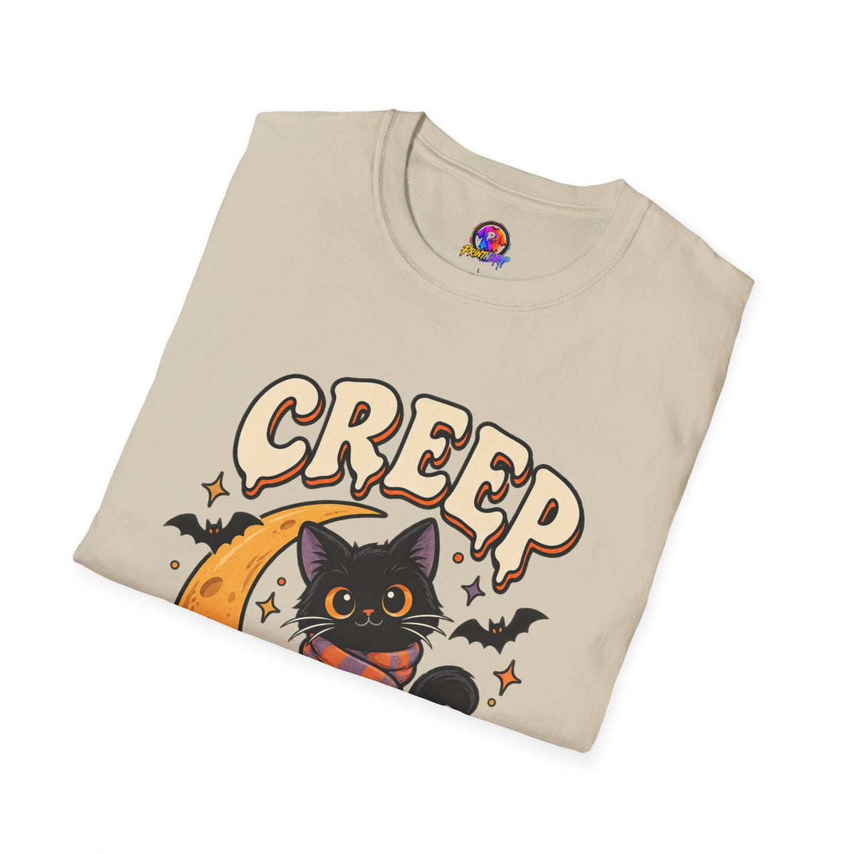 Creep It Cozy Halloween Cat T-Shirt