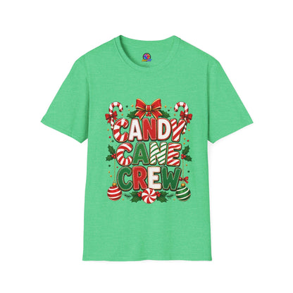 Candy Cane Crew T-Shirt — Festive Christmas Holiday Tee